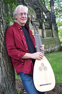 baroque swan neck lute