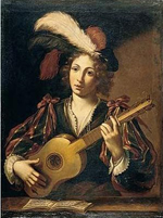 maple baroque guitar